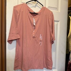 NWT Gap ribbed Henley tee